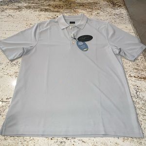 Greg Norman Mens Golf Dry shirt light gray